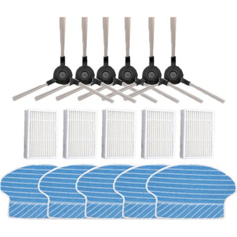 Accessoires Robot Aspirateur - Filtres Bras Roulants Chiffon Balai - Compatible Avec Modèles SSR 3000 A1 - Lot de 1