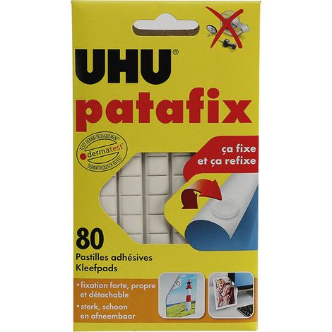 Uhu Patafix wiederverwendbare weiße Klebermasse 80 Pastillen (1/4)
