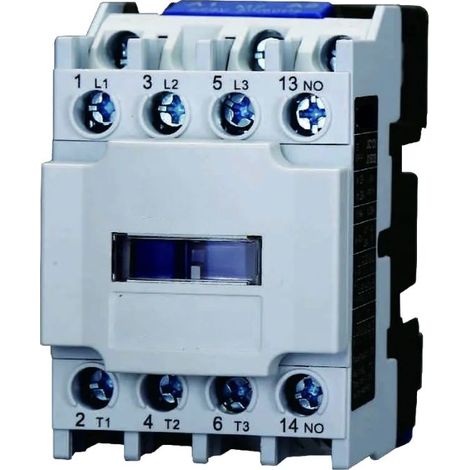 gloca Contattore AC 220V 50/60Hz Bobina 3P 3 Poli Normalmente Aperto Ue 380V (Ie 9 Ampere) (1/4)