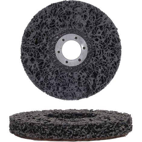 Disque à décaper 4,5 pouces noir résistant à l'eau et à la rouille pour acier inoxydable (1/5)