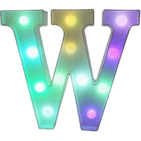 Lettres lumineuses LED colorées avec télécommande, initiales lumineuses pour bar et fête, décoration pour la maison - 25-26 pouces (1/5)