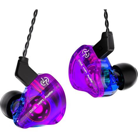 Cuffie, isolamento acustico, cavo rimovibile, colore viola, senza microfono (1/2)