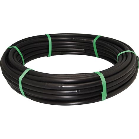 Rotolo da 25m di Tubo Gocciolante da 16mm con Gocciolatori da 0,35cm 2 l/h Colore Nero Blue Bird (1/2)