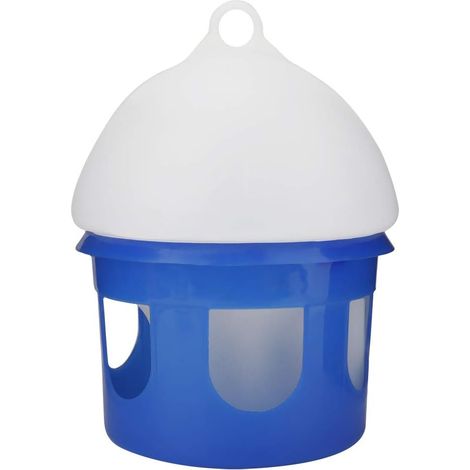 Abreuvoir Pour Pigeons - 2L - Plastique ABS - Couvercle Incliné Et Perchoir Rotatif - Élevage De Volailles - 25x20x20cm (1/5)