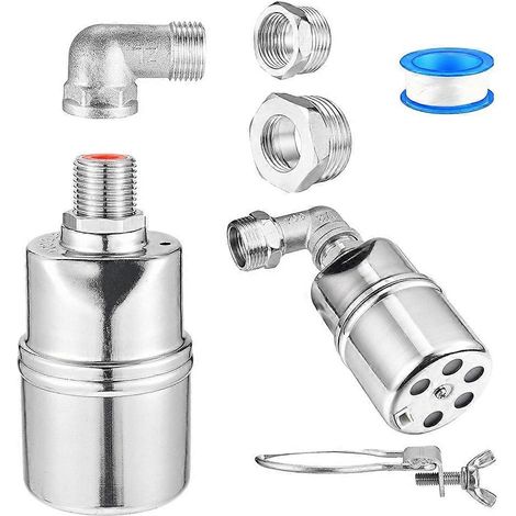 Vanne à flotteur automatique 1/2 pouce, 3/4 pouce, 1 pouce, acier inoxydable 304, contrôle automatique du niveau d'eau, 1 jeu (1/5)