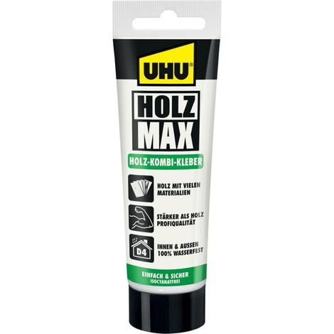 UHU Holzkonstruktionsklebstoff HOLZ MAX EN 204: D4 beige 100g Tube (1/3)