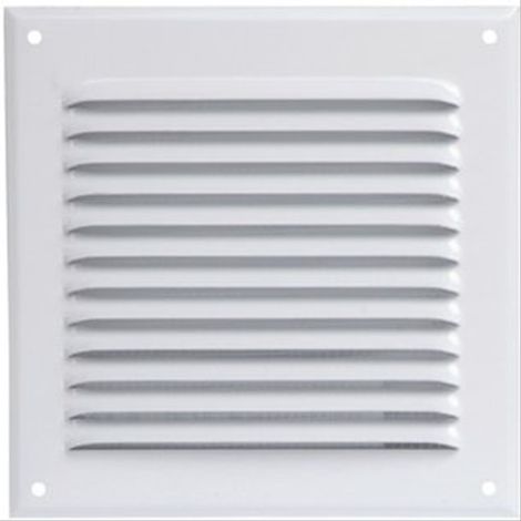 Grille alu laquée carrée 210x165, Avec Moustiquaire