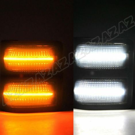 Zweifarbige, bidirektionale Blinkleuchten für Außenspiegel, 2er-Set, kompatibel mit Ford F-150, F-250, F-350 und F-550 (LED, einfache Montage) (1/4)