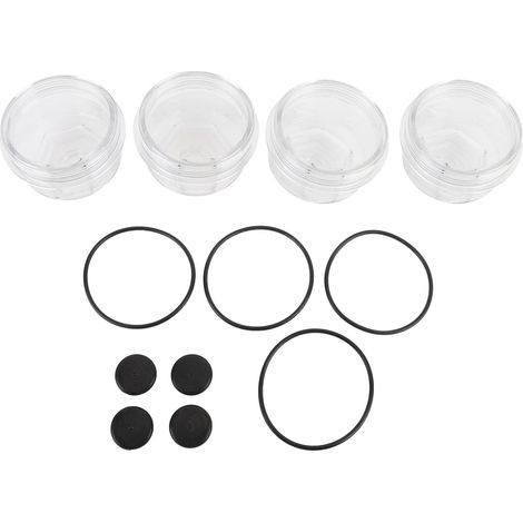 Bouchon D'huile de Moyeu de Remorque, Kit de Bouchon Anti-poussière à Bain D'huile 3,75 Pouces pour Freins à Disque, 9-16K avec Filetage 3,75 Pouces-8, Couvercle en Plastique, (1/5)