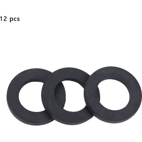 12pcs Ronde-ronde Raune de douche Robinet Affichage de tuyaux en caoutchouc pour scellage (3/4 ") (1/5)