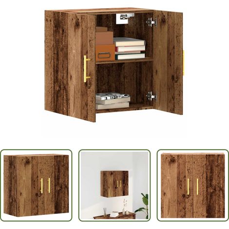 Holzwerkstoff - Wandschrank Altholz-Optik 60x31x60 cm Holzwerkstoff (1/5)