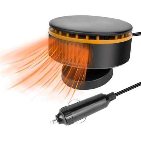 Chauffage de voiture portable 12 V 150 W, chauffage rapide, dégivreur de pare-brise, rotatif à 360 degrés
