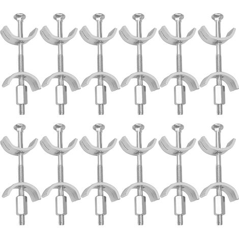 Set of 12 100 mm galvanized solid wood worktop connectors - Table top connectors - Solid wood furniture connectors for kitchen tops (1/5)