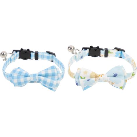 Collar de tela resistente al desgaste para gatitos, ajustable, 10 unidades. (1/5)