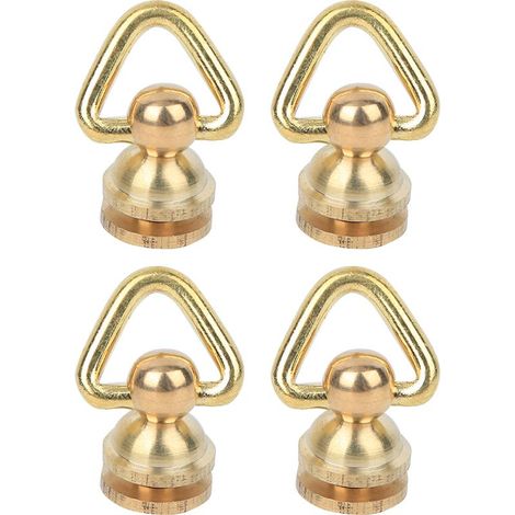 Lot de 4 Rivets en Laiton à Tête Ronde, Vis Pivotantes en Métal pour Cuir, Accessoires de Quincaillerie pour Bricolage et DIY (1/5)