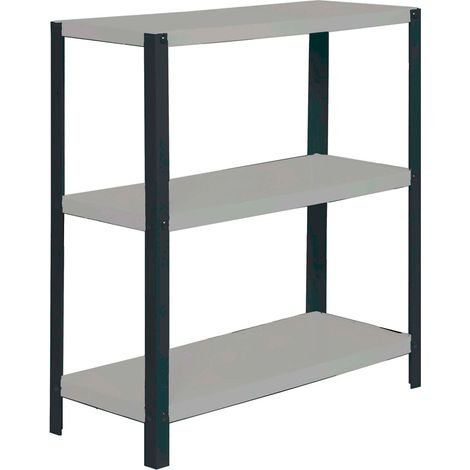 Simonrack Leichtregal Anthrazit 3 Regale Metall