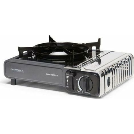 Réchaud à gaz Campingaz Camp Bistro 3 – 2 brûleurs – Puissance 2200 W – Allumage piezo – Cartouche CP 250 – Dimensions 33 x 28 x 9 cm (1/5)