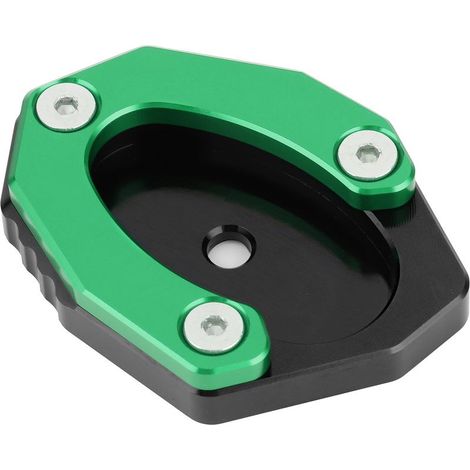 Plaquette élargie béquille latérale moto KSP-106-set compatible KAWASAKI Z650/Z900 Vert (1/5)