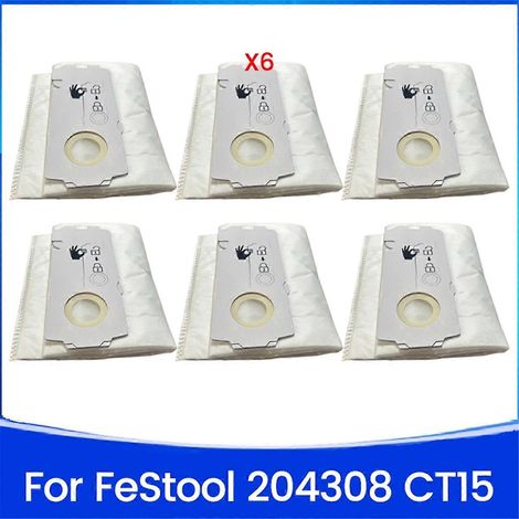 6PCS 204308 CT Mini/Midi Sac à poussière filtrant pour-- (1/5)