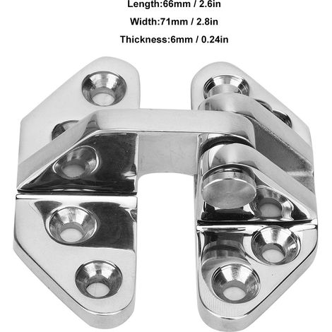 Charnière Papillon pour Écoutille Bateau en Acier Inoxydable 316, Quincaillerie Porte (1/5)