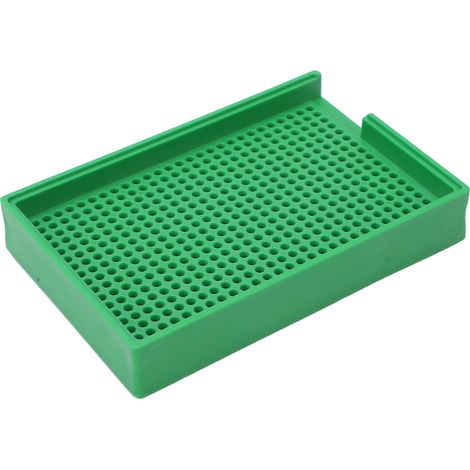 Plateau de rangement de vis à trous multiples en forme de V, ouverture uniforme, pour applications industrielles, 1‑1,5 mm/0,04‑0,06 po (459 trous) (1/5)