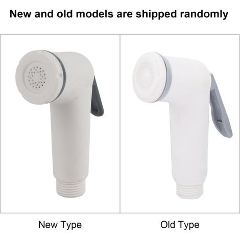 Tête de douchette de bidet toilette portable lavage auto ABS noir/blanc noir 83g 0-80℃ (1/5)