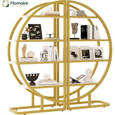 Bibliothèque modulable en mdf multicolore 120 x 30 x 130 cm HOMAIRE (1/5)