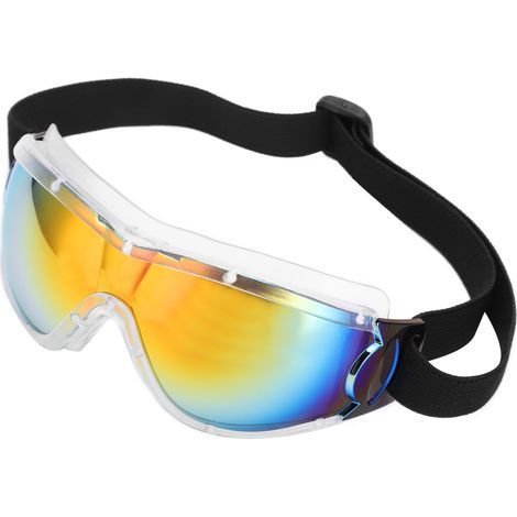 Spritzwassergeschützte UV-Schutzbrille für Kinder, inklusive Aufbewahrungsetui, weißer Rahmen mit roter Imitationsfolie (1/5)