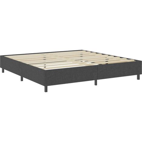 Cadre de lit Gris Tissu 200x200 2 (1/5)