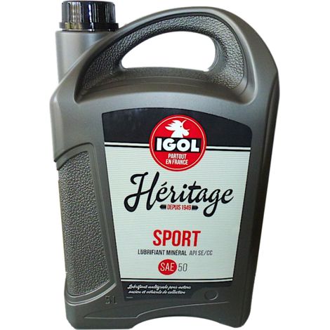 Huile moteur HERITAGE SPORT 50 5L IGOL