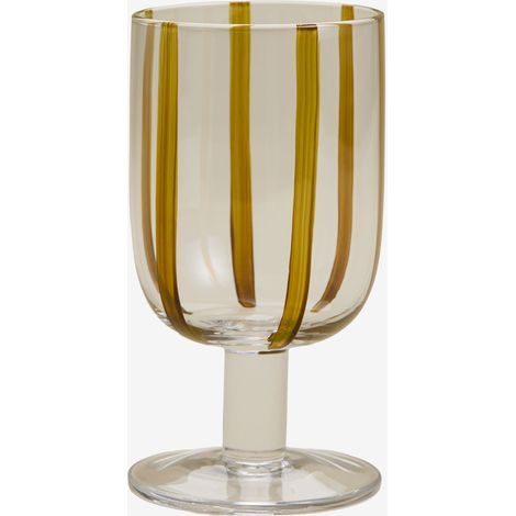 Pack de 4 verres à vin 27,5 cl en verre Jalviana SKLUM Moutarde Légère (1/5)