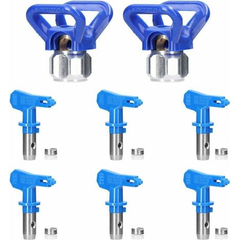 Kit de Buse Airless pulvérisation Réversible, 2X Buse siège Garde, Accessoires Buse Airless pour Pistolet à Peinture Haute Pression (Tapez 211, 315, 417, 517, 515, 523) - (1/5)