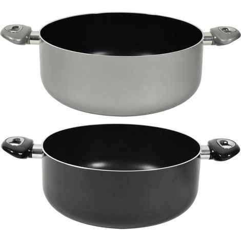CASSERUOLA CHEF INDUCTION CON 2 MANICI 30 CM COLORI ASSORTITI