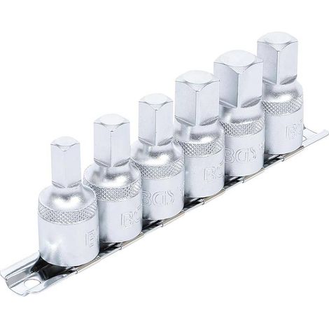 Jeu de Clés de Vidange 12,5 mm (1/2) - Poussée Femelle, 6 pcs - Précision et Robustesse, Acier - D-Work (1/5)