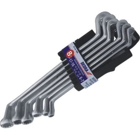 Ring Schlüssel Dedra 1407 CrV Stahl Satin 8 Stück