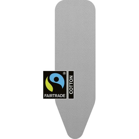 Housse De Table À Repasser avec Couche De Mousse Durable De 2 mm Easy-Fit, 100 pourcent Coton, Argent, 110 X 30 cm (1/4)