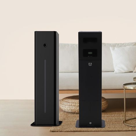 Intelligenter Bluetooth-Raumdiffusor, freistehender Aromadiffusor für ätherische Öle, gewerblicher Aromadiffusor für Zuhause, Hotel und Büro, Schwarz (1/5)