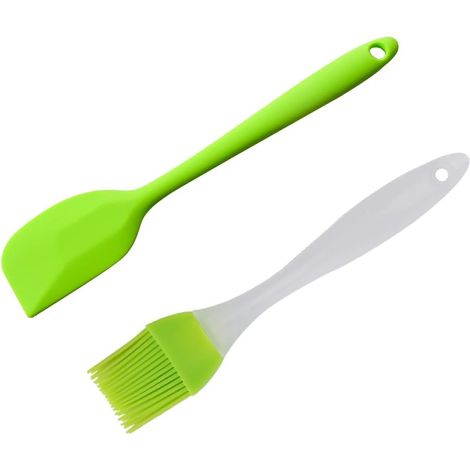 1 Pièce Spatules Silicone, Spatules de Cuisine Silicone, Spatule à Pâtisserie, Outil de Cuisson Patisserie, Avec 1pc Pinceau Cuisine, Silicone Pinceau, Pinceau à Pâtisserie, Pour Barbecue, Cuisine (1/5)