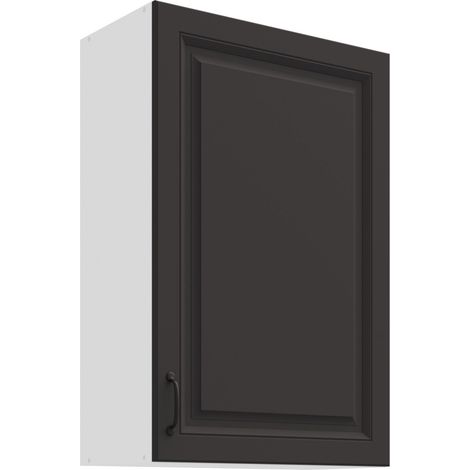 Hängeschrank 60 cm Stilo Grau Küchenzeile Küchenblock Küche Landhaus Höhe 90 cm (1/4)