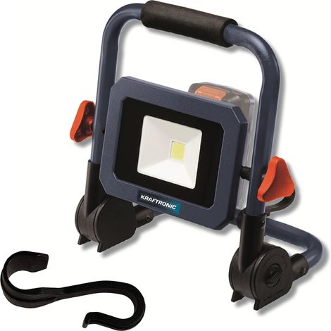 Kraftronic by Einhell Akku-Lampe KT-BS 18 Li Solo – Power X-Change (leistungsstarke LEDs, Drehdimmer, 360°, Lithium-Ionen, drehbarer Leuchtkopf, klappbarer Standfuß, ohne Akku und Ladegerät) (1/5)