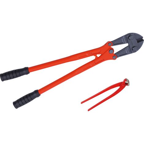 Lot coupe-boulons 750 mm + tenaille russe 250 mm – outils de coupe robustes pour chantier, maçonnerie, ferraillage – acier forgé haute résistance – poignées ergonomiques antidérapantes