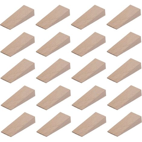 Lot de 20 cales en bois universelles 55mm x 20mm x 6mm – Pour stabilisation de meubles – Ajustement précis et facile (1/2)