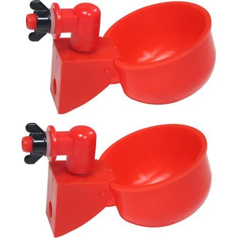2-Piece Automatic Waterer, Compact Plastic, Water Dispenser, Poultry, Chickens, Chicks (1/5)