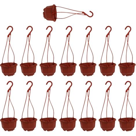 15 jardinires suspendues octogonales mesurant 13 cm x 75 cm (1/5)