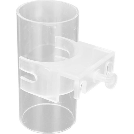 Tube distributeur de nourriture pour poissons d'aquarium en acrylique transparent, réglable, flottant. (1/3)