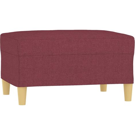 Fußhocker Weinrot 70x55x41 cm Stoff vidaXL