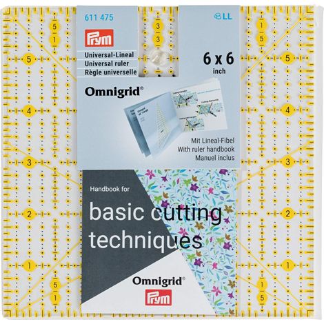 Règle Universelle, 6x6 Pouces Angle, Plastique, Transparent, 6 x 6 inch (1/4)
