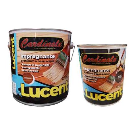 IMPREGNANTE ALL'ACQUA CARDINALE 2,50 lt - Noce scuro