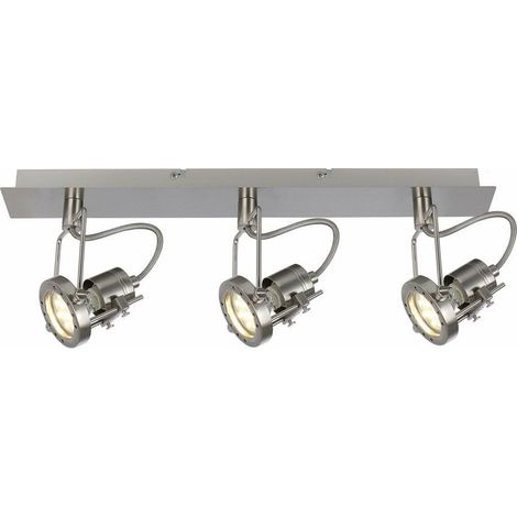 Plafonnier industriel chrome Fiji 2 3xGU10 Reality