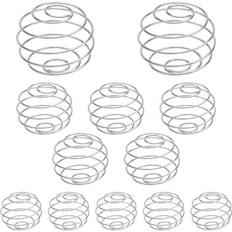 12 Pièces Boule de Secousse, Boule Shaker Biberon en Acier Inoxydable, Trois Tailles Petites Boules Shaker, Mélangeur Biberon pour les Boissons ProtéInées (1/5)